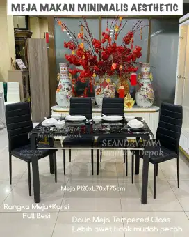 SEANDRY JAYA Furniture Depok/Meja Makan/Kaca/Granit/Marmer/Besi/Murah