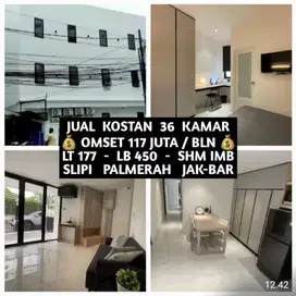 JUAL KOS KOST KOSAN KOSTAN 36 KAMAR DI SLIPI PALMERAH JAKARTA BARAT