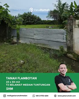 Tanah Kavling 10 x 20 Strategis Dijual Jalan Flamboyan Medan Selayang
