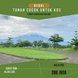 Tanah Cocok Untuk Kost 5Menit Pintu Masuk Kampus UIN 3 malang