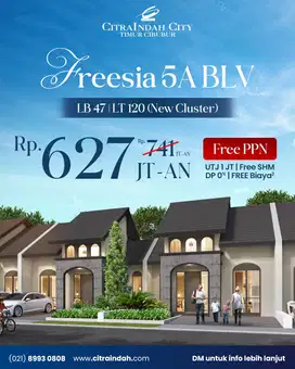[rumah baru]Freesia 5A BLV Citra Indah City Cileungsi Jonggol Bogor