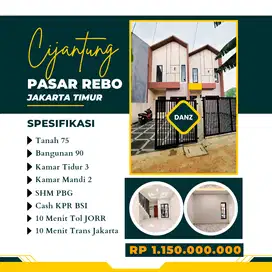 Dijual Rumah 2 Lantai Dekat Tol Pasar Rebo Jakarta Timur