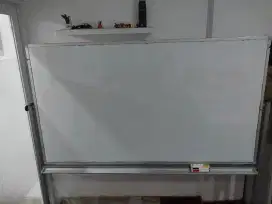 Papan Tulis Putih standing 2 sisi