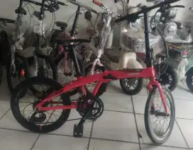 Cod, jual sepeda lipat 20 element tracker (bekas bagus)