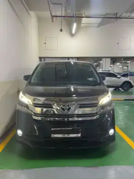 Jual Vellfire NIK 2016, warna hitam interior hitam like new