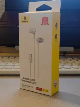 Earphone Baseus Encok CZ11 BERKABEL USB TIPE C — Garansi Februari