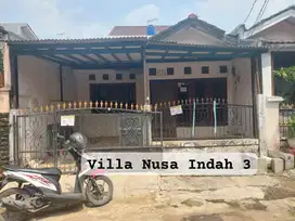 DIJUAL RUMAH MINIMALIS 2 KAMAR TIDUR DI KAWASAN VILA NUSA INDAH