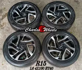 Jual velg rep veloz r15 4x100 brio agya ayla yaris jazz city dll