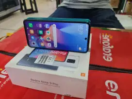 Redmi note 9 Pro ram 8 /128 gb mulus no minus lengkap