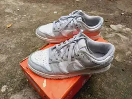 Sepatu Nike dunk low grey fog ori size 42