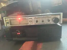 Tape deck bluetooth dan amplifier rakitan