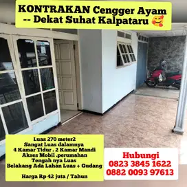 Kontrakan Rumah Cengger Ayam LOWOKWARU Malang