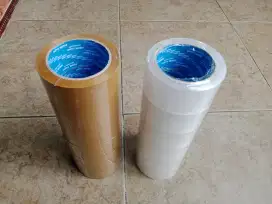 Lakban warna putih coklat
