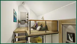 Jual Rumah Sleman Scandinavian Dekat Pasar Gamping Dalam Cluster