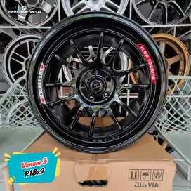 Velg Lenso Venom 5 Ring 18 lebar 9
pcd. 5x114.3 et. 20 innova, alphard