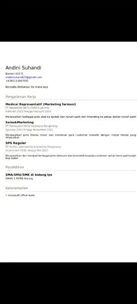 Mencari info lowongan kerja