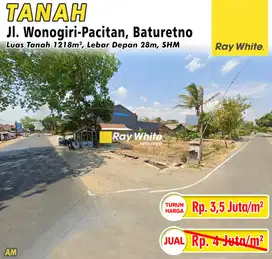 Dijual Tanah Hook Siap Bangun Lokasi Dekat Pasar Baturetno Wonogiri