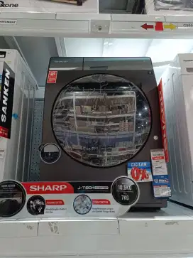 Kredit Kredivo Mesin Cuci sharp 10.5KG Bunga 0 Tanpa Dp