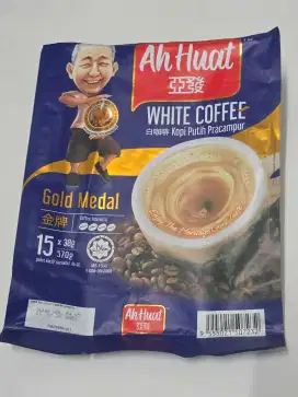 Eceran White Coffee Ah Huat Gold Medal Kopi Putih Pra campur
