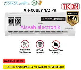 PROMO AC 1/2 PK INVERTER SHARP GARANSI RESMI 10 TAHUN