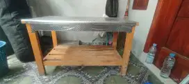 Meja kayu ukuran P100xT50xL40