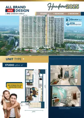 Sky House Bsd Tower Kensington Studio Ukuran 24 meter