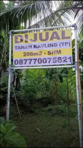 DIJUAL TANAH KAVLING SHM 206m2 SINDANGBARANG BOGOR