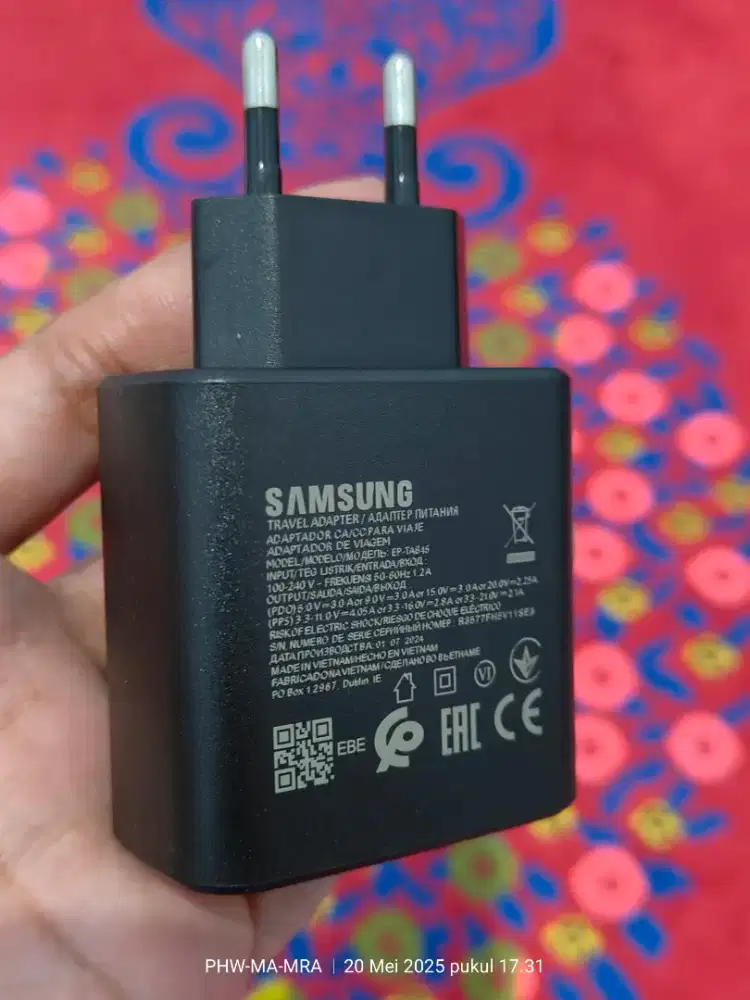 Kepala Charger Ori Samsung 45watt