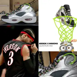 Sepatu Basket Reebok Question Mid Minions Gru's Lab