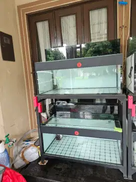 Dijual aquarium full set