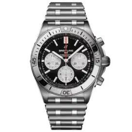 Breitling Chronomat B01, Black Dial Chronograph with Bracelet 42 mm