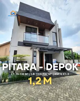 Rumah 3 Lantai Bergaya Modern Kontemporer Tampilan Kelas Atas