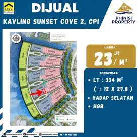 Jual kavling sunset cove CPI
