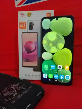 Xiaomi redmi not 10s nfc ram 6/128 lengkap bonusan layar poni 6,5
