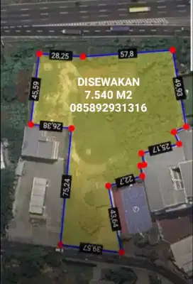 DISEWAKAN TANAH 7500 METER MERUYA UTARA, KEMBANGAN, JAKARTA BARAT