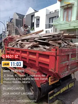 Jasa buang puing dan pengurugan