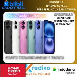 Promo Iphone 16 dan Iphone 16 Plus Bergaransi Resmi
