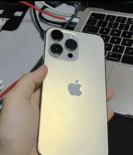 Iphone 14 promax 1 TB warna gold ex inter
