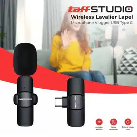 TaffSTUDIO Wireless Lavalier Lapel Microphone Vlogger USB Type C - HO8