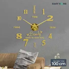 Jam Dinding Besar DIY Giant Wall Clock Quartz 100 cm