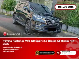 [ TANGAN PERTAMA ] Toyota Fortuner VRZ GR Sport 2.8 Hitam 2022/2023