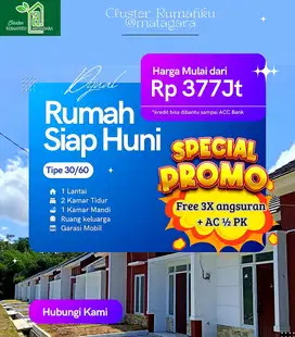 Keren DP 2jt Aja Rumah Siap Huni di Rumahku Matagara Tangerang