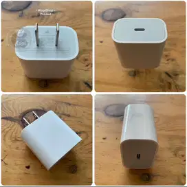 Charger iPhone 20w 20 watt USB-C kaki 2 pipih USA JAPAN CHINA original