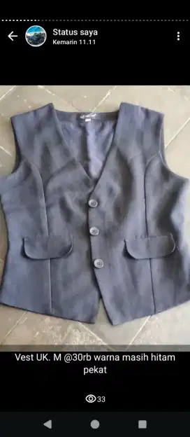 Vest hitam pekat