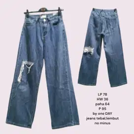 Celana HW kulot jeans preloved/bekas pakai/second