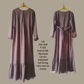 Long dress preloved/bekas pakai murah