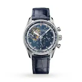 Zenith Chronomaster Open Case, Blue Dial Chronograph Leather 42 mm