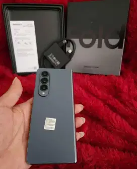 SAMSUNG ZFOLD 4 12/256 ORIGINAL SEIN FULLSET MULUS ( GREY GREEN )