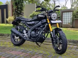 Yamaha XSR 155 VVA Black Matte th 2024 Modif Ganteng Koko Motor