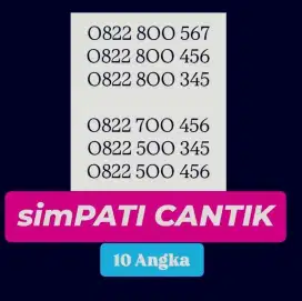 Nomor Cantik simpati 10 angka manis superrr